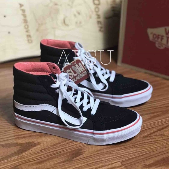 Vans Other - NWT VANS SK8-HI Slim Pirate Black White Canvas